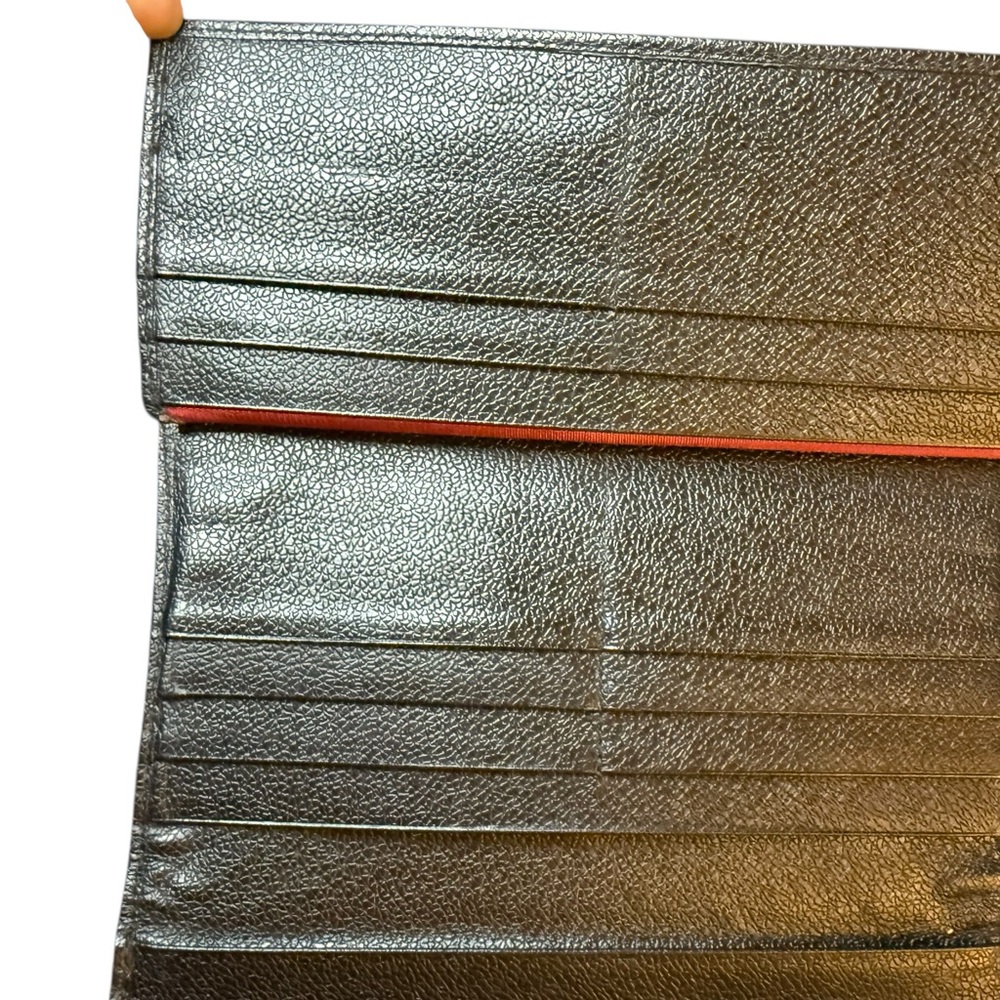 Bulgari Black Leather and Canvas Long Wallet - Picture 6 of 10